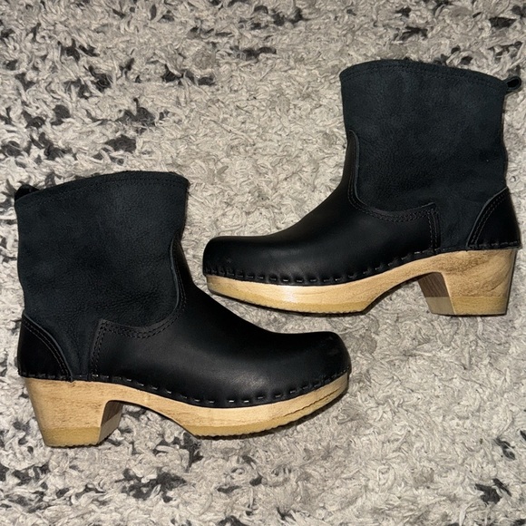 NO.6 5" Shearling Clog Boot in Black Suede size 39 (US 7.5) - Picture 8 of 13